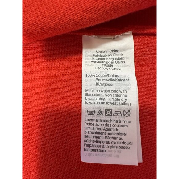J Crew Vanessa Sweater Jacket Womens Small Red Knit Pockets Open Front Cardigan - Picture 8 of 9